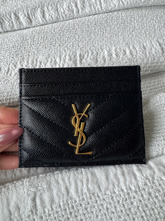 Other Handbags - Gold YSL Card Holder